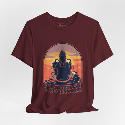 Just a Girl Who Loves Opossums T-Shirt
